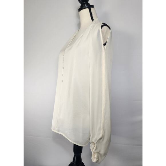 NWOT Rachel Roy Silk Flowy Blouse Long Sleeve - Picture 2 of 8